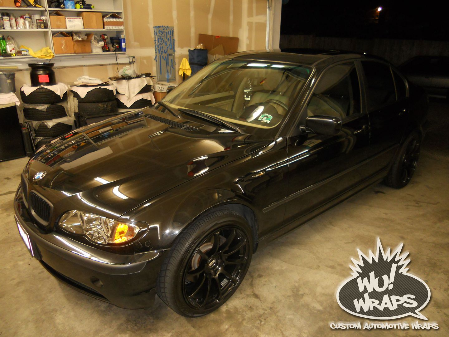 BMW e46 coupe interior trim Avery Supreme Brushed Titanium vinyl wrap Wu! Wraps seatt